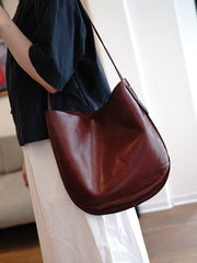 Black Leather Shoulder Tote Bag Women Crossbody Tote Purse for Women