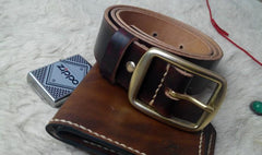Handmade Vintage Leather Mens Belts Men Leather Belt for Men