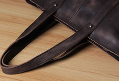 Handmade Leather handbag purse tote shoulder bag for women leather shopper bag