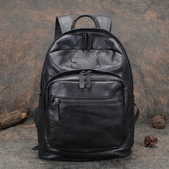 Best Leather Rucksack Womens Vintage 16 inches Laptop Backpack Leather School Backpack Purse