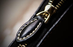Handmade Leather Tooled Carp Mens Chain Biker Wallet Cool Leather Wallets Long Wallets for Men