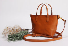 Brown Womens Leather Tote Purses Handbag Shoulder Bag for Women Leather Small Shopper Bag