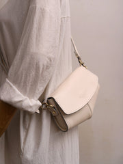 Cute LEATHER Side Bags Sling Bag WOMEN Saddle SHOULDER BAG Small Crossbody Purses FOR WOMEN