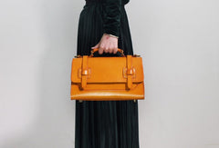 Handmade Vintage Leather Messenger Bag Purse Satchel Bag Crossbody Shoulder Bag for Girl Women Lady
