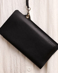 Cute Brown LEATHER Phone Case WOMEN Phone BAG with Neck Strap Slim Phone Shoulder Purse FOR WOMEN