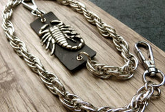 silver biker trucker punk scorpion hook wallet Chain for chain wallet biker wallet trucker wallet
