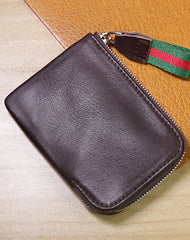 Slim Women Fluorescence Green Leather Billfold Wallet Small Zip Coin Wallets Zipper Change Wallets For Women