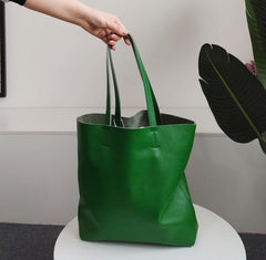 Genuine Leather Bag Handmade Tote Bag Shoulder Bag Handbag For Women