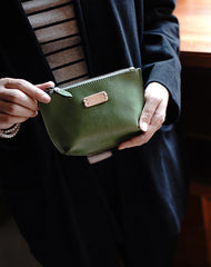 Vintage Black Leather Zipper Wallet Womens Zip Around Wallets Black Ladies Zipper Clutch Wallet for Women