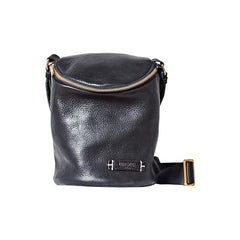 Fashion Brown Leather Womens Bucket Side Bag Black Bucket Shoulder Bag For Women