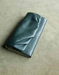 Classic Coffee Leather Womens Wallet Bifold Clutch Wallet Long Wallet for Women