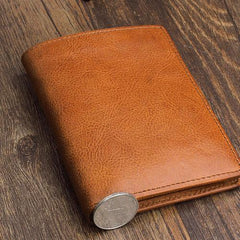 Cool Leather Mens Slim Leather billfold Wallet Men Small Bifold Wallets for Men