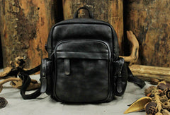 Handmade Leather backpack bag small purse for women leather shoulder bag