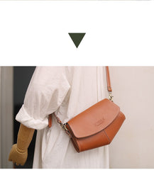 Cute LEATHER Sling Bag Side Bags White WOMEN Saddle SHOULDER BAG Small Crossbody Purses FOR WOMEN