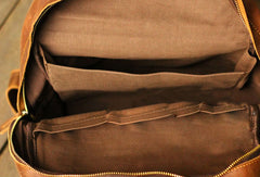 Cool Leather Mens Backpack Travel Backpack Vintage School Backpack for men