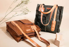 Unique Handmade Leather Handbag Tote Bag Shoulder Bag Purse For Women