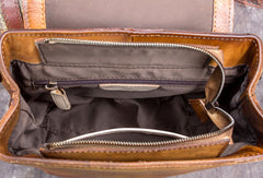 Genuine Handmade Leather Backpack Bag Tassel Vintage Shoulder Bag Women Leather Purse