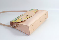 Handmade vintage custom leather large Satchel bag shoulder bag /handbag for women