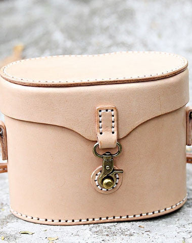 Handmade bucket purse leather crossbody bag purse shoulder bag for women