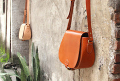 Handmade vintage womens leather messenger crossbody Shoulder Bag for women