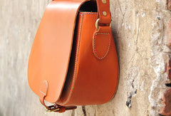 Handmade vintage womens leather messenger crossbody Shoulder Bag for women