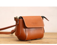 Coffee LEATHER Small Cute Side Bag WOMEN SHOULDER BAG Small Crossbody Purse FOR WOMEN