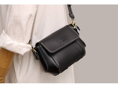Coffee LEATHER Small Cute Side Bag WOMEN SHOULDER BAG Small Crossbody Purse FOR WOMEN