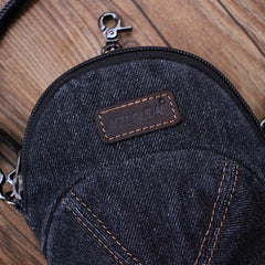 Blue Unique Denim Cap Mini Shoulder Bag Belt Pouch Denim Cap Phone Women Crossbody Bag