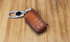 Handmade Brown Leather TOYOTA Highlander Mens Car Key Case TOYOTA Car Key Holder