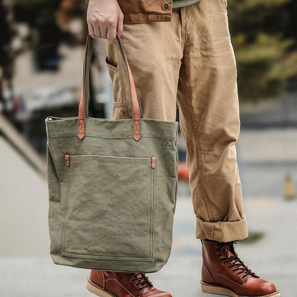 Tote bag canvas men 2025