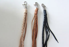 Handmade leather braided wallet Chain for chain wallet biker wallet trucker wallet