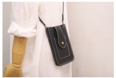 Cute LEATHER Slim Side Bags Pouch Phone WOMEN SHOULDER BAG Phone Crossbody Pouch FOR WOMEN