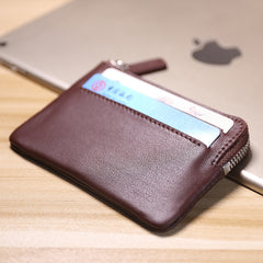 Cute Women Pink Leather Mini Card Wallet Coin Wallets Slim Change Wallets For Women