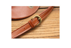 Cute Women Leather Fanny Pack Brown MIni Leather Sling Bag Small Waist BAG FOR WOMEN