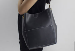 Genuine Leather handbag shoulder bag brown tote for women leather shopper bag