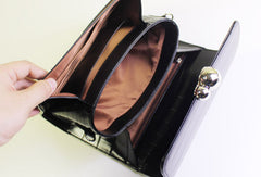Genuine Leather fashion black shoulder bag for women leather crossbody bag