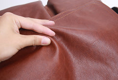 Leather mens Cool messenger bag vintage shoulder laptop bag for men