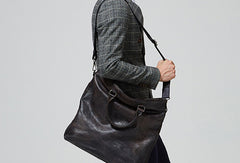 Cool leather men messenger bag fashion  shoulder laptop bag work bag