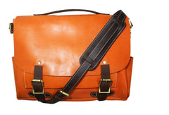 Handmade leather men messenger Bag Cool shoulder laptop Vintage Bags