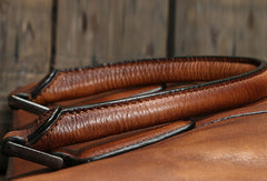 Handmade leather men vintage Briefcase messenger large vintage shoulder laptop bag vintage bag