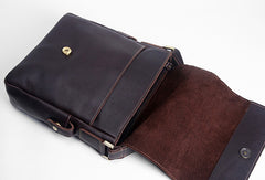 Cool leather men Small messenger bags shoulder bag