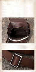 Handmade Convertible Leather Backpacks Womens Best Coffee Leather Shoulder Purse School Rucksack