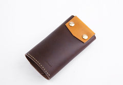 Handmade Cute LEATHER Womens Key Wallet Leather Small Key Holders FOR Women
