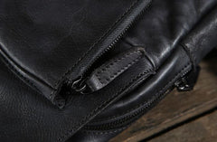 Leather Mens Cool Chest Bag Sling Bag Sling Shoulder Bag Hiking Sling Bag for men