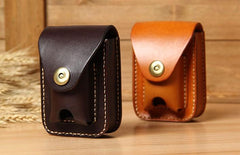 Leather Belt Pouch Mens Small Cases Waist Bag Hip Pack Belt Case for Men