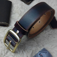 Handmade Vintage Leather Mens Belts Men Leather Belt for Men