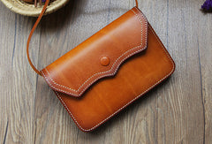 Handmade Leather Small phone Purse shoulder bag leather crossbody bag for women