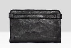 Vintage leather long wallet for men cool mens long wallet with a lot of cards
