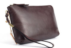 Cool leather mens Wristlet Wallet long wallet zipper clutch wallet for men