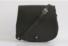 Handmade Leather crossbody bag shoulder bag small black for women leather shoulder purse